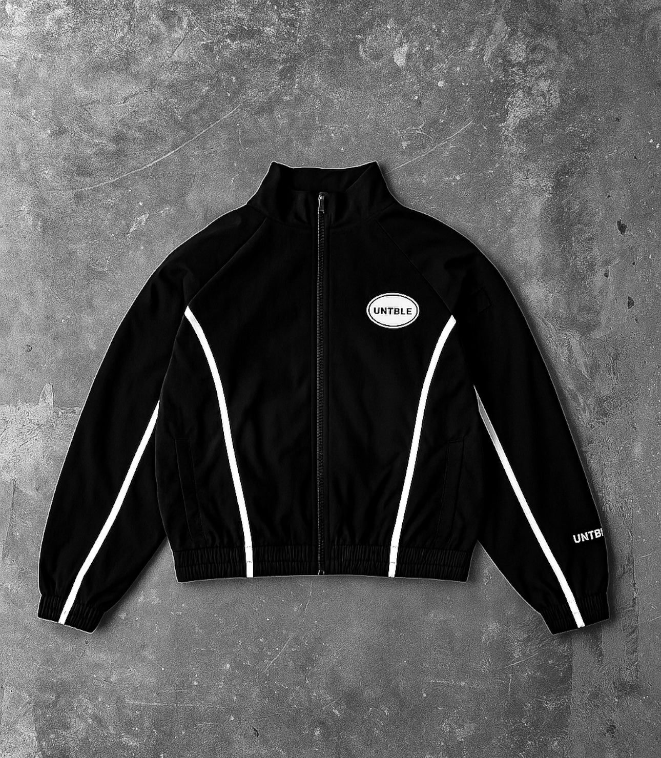 BLACK "UNTBLE" TRACKSUIT SET